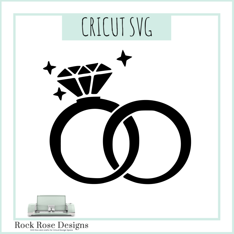 Download Wedding Rings Svg Cut File Rock Rose Designs Rock Rose Designs
