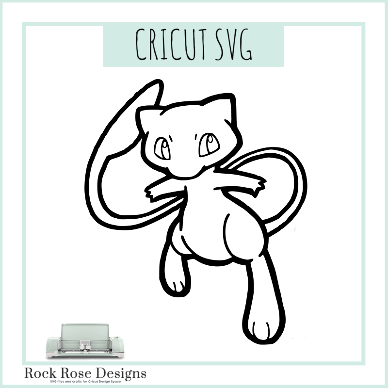 Mew and Jigglypuff SVG & PNG, Pokemon SVG - Cricut cut file